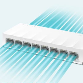 TP-Link LiteWave LS1008 - Conmutador - sin gestionar - 8 x 10/100 - sobremesa TP-Link LiteWave LS1008 - Conmutador - sin gestionar - 8 x 10/100 - sobremesa