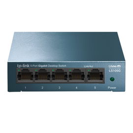 Switch de escritorio Gigabit de 5 puertos 10/100/1000Mbps, carcasa metálica Switch de escritorio Gigabit de 5 puertos 10/100/1000Mbps, carcasa metálica