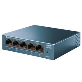 Switch de escritorio Gigabit de 5 puertos 10/100/1000Mbps, carcasa metálica Switch de escritorio Gigabit de 5 puertos 10/100/1000Mbps, carcasa metálica