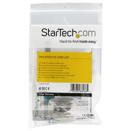StarTech.com Ancla para Cable con Candado - en Aleación de Zinc - Punto de Anclaje para Ordenador Portátil StarTech.com Ancla para Cable con Candado - en Aleación de Zinc - Punto de Anclaje para Ordenador Portátil
