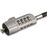 StarTech.com Seguro para Ordenador Portátil - Candado con Combinación de 4 Dígitos para Ordenador Portátil - con Cable Recubierto de Vinilo de 1,8 Metros