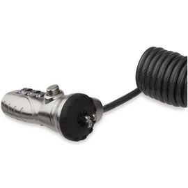 StarTech.com Cable de Seguridad con Combinación para Ordenador Portátil- con Cable Auto Enrrollable - Combinación de 3 Dígitos