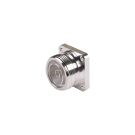 Conector DIN 7-16 Hembra, tipo flange de 4 Hoyos / Panel y copa soldable.
