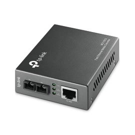 Convertidor Multimedia Mono-modo, 1 puerto RJ45 10/100 Mbps, conector de fibra SC, hasta 20 km Convertidor Multimedia Mono-modo, 1 puerto RJ45 10/100 Mbps, conector de fibra SC, hasta 20 km
