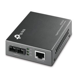 Convertidor Multimedia Multi-modo, 1 puerto RJ45 1000 Mbps, conector de fibra SC, hasta 500 M Convertidor Multimedia Multi-modo, 1 puerto RJ45 1000 Mbps, conector de fibra SC, hasta 500 M