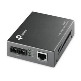 Convertidor Multimedia Mono-modo, 1 puerto RJ45 1000 Mbps, conector de fibra SC, hasta 15 Km