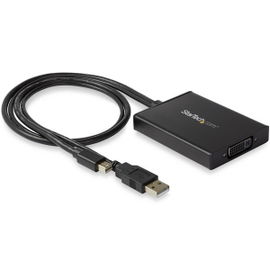 StarTech.com Adaptador Mini DisplayPort a DVI de Enlace Doble - Alimentado por USB - Negro StarTech.com Adaptador Mini DisplayPort a DVI de Enlace Doble - Alimentado por USB - Negro