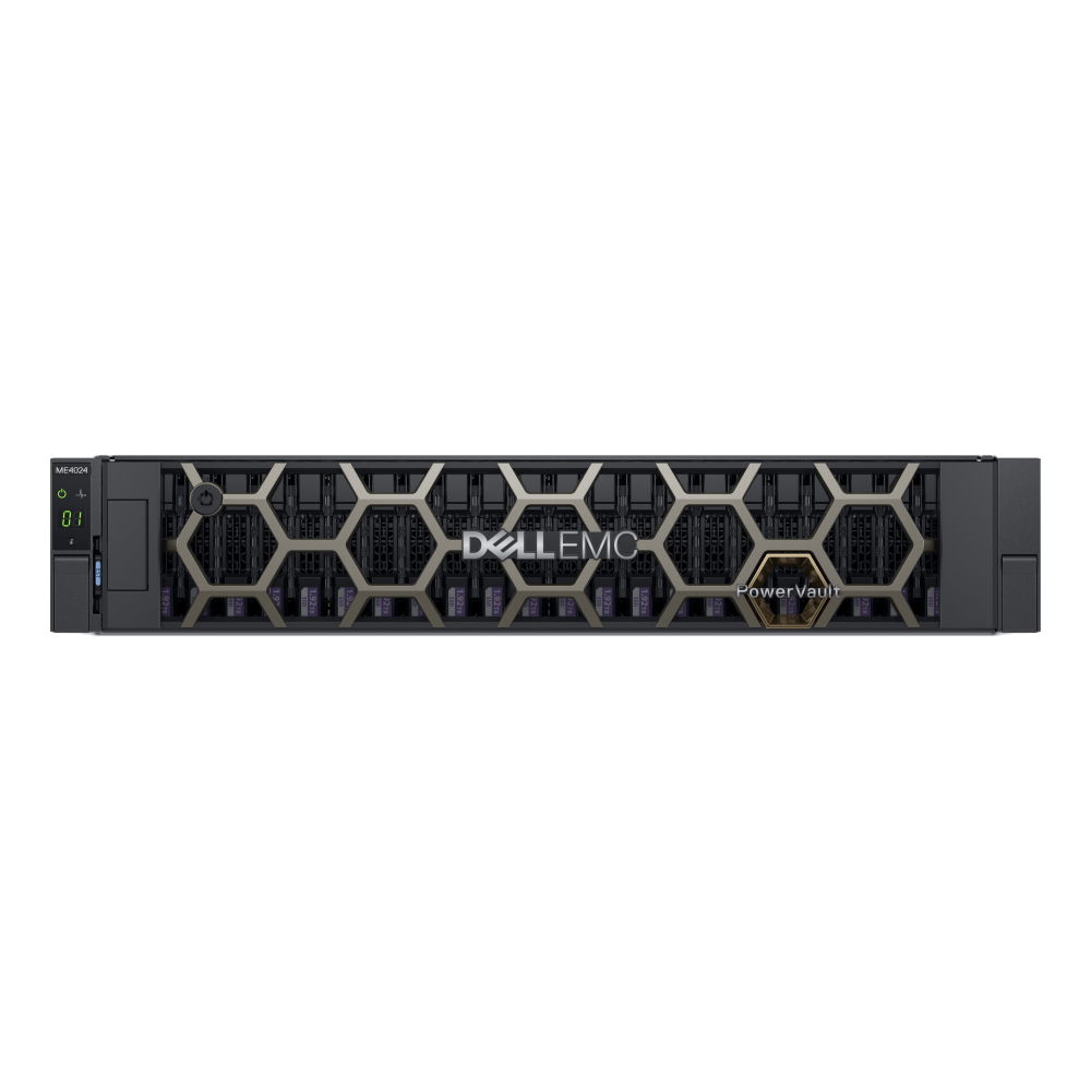 Dell EMC PowerVault ME4 Series ME4024 - Orden unidad de disco duro - 24 compartimentos (SAS-3) - montaje en bastidor - 2U - con 3 años de soporte Pro Dell