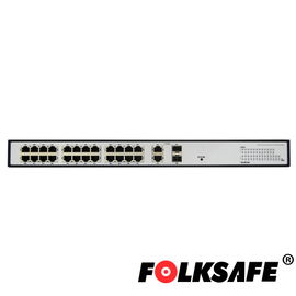 SWITCH POE+ 24FAST/24POE + 2GIGA/2SFP COMBO NO-ADMINISTRABLE FOLKSAFE FS-S1024EP-2C 802.3AF-AT 420WATTS NO SOPORTA POE EXTENDIDO