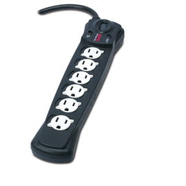 APC SurgeArrest Essential - Protector contra sobretensiones - CA 120 V - conectores de salida: 6 - Estados Unidos - carbón - para P/N: AR106SH4, AR106SH6, AR109SH4, AR109SH6, AR112SH4, AR112SH6