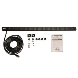 Tripp Lite PDUV15 PDU Básico Monofásico de 1.44kW 120V, 14 Tomacorrientes NEMA 5-15R, Entrada NEMA 5-15P, Cable de 4.6 m [15 pies], Instalación Vertical en 0U