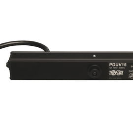 Tripp Lite PDUV15 PDU Básico Monofásico de 1.44kW 120V, 14 Tomacorrientes NEMA 5-15R, Entrada NEMA 5-15P, Cable de 4.6 m [15 pies], Instalación Vertical en 0U