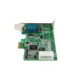 StarTech.com Tarjeta Adaptadora PCI Express PCIe Perfil Bajo de un Puerto Serie RS232 DB9 UART 16550