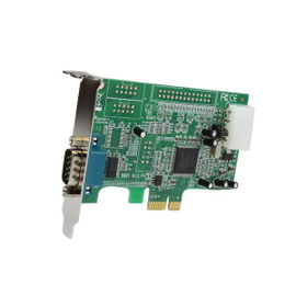 StarTech.com Tarjeta Adaptadora PCI Express PCIe Perfil Bajo de un Puerto Serie RS232 DB9 UART 16550