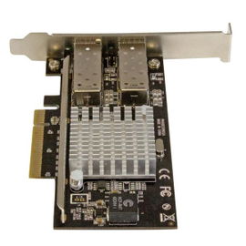 StarTech.com Tarjeta PCI Express de Red de Fibra de 10GB con 2 Puertos de SFP+ Abiertos
