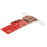 StarTech.com Adaptador PCI Express 3.0 x4 a M.2 para SSD - NGFF AHCI o NVMe - Adaptador de interfaz - M.2 - Expansion Slot to M.2 - M.2 Card - PCIe x4 - rojo - para P/N: BNDTB10GI, BNDTB210GSFP, BNDTB310GNDP, BNDTB410GSFP, BNDTB4M2E1, BNDTBUSB3142