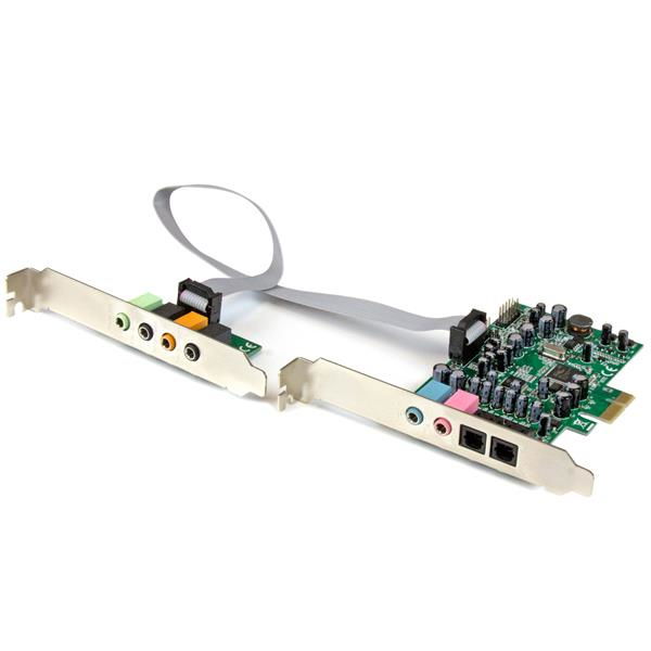 StarTech.com Tarjeta de sonido PCI Express con sonido envolvente de 7.1 canales 24bit 192 kHz StarTech.com Tarjeta de sonido PCI Express con sonido envolvente de 7.1 canales 24bit 192 kHz
