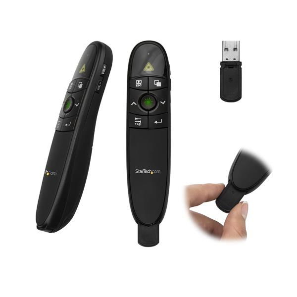 StarTech.com Mando a Distancia para Presentaciones Inalámbrico con Puntero Láser Verde - 27m StarTech.com Mando a Distancia para Presentaciones Inalámbrico con Puntero Láser Verde - 27m