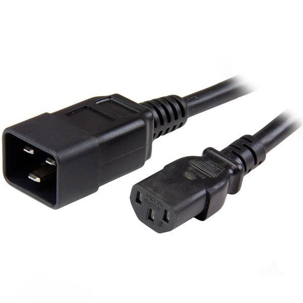 StarTech.com Cable de 1,8m C13 a C20 de servicio pesado de 2,5mm2 para alimentación de ordenadores StarTech.com Cable de 1,8m C13 a C20 de servicio pesado de 2,5mm2 para alimentación de ordenadores