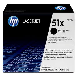 TONER HP 51X BLACK LJ P3005 M3035 MFP Q7551X