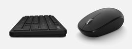 Microsoft - Keyboard and mouse set - Spanish - Bluetooth - Black