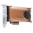 QNAP QM2-2P-344 DUAL M.2 PCIE SSD EXPANSION CARD; SUPPORTS UP TO TWO M.2 2280/22110 FORMFACTOR M.2 PCIE (GEN3 X4) SSDS; PCIE GEN3 X4 HOST INTERFACE; LOW-PROFILE BRACKET PRE-LOADED, LOW-PROFILE FLAT AND FULL-HEIGHT ARE BUNDLED