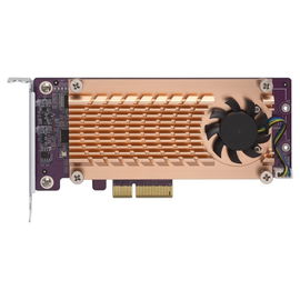 QNAP QM2-2S-220A DUAL M.2 22110/2280 SATA SSD EXPANSION CARD (PCIE GEN2 X2), LOW-PROFILE BRACKET PRE-LOADED, LOW-PROFILE FLAT AND FULL-HEIGHT ARE BUNDLED
*SHORTER VERSION TO SUPPORT TVS-X82/TS-X77 PCIE SLOT 2 & SLOT 3