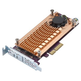QNAP QM2-2S-220A DUAL M.2 22110/2280 SATA SSD EXPANSION CARD (PCIE GEN2 X2), LOW-PROFILE BRACKET PRE-LOADED, LOW-PROFILE FLAT AND FULL-HEIGHT ARE BUNDLED
*SHORTER VERSION TO SUPPORT TVS-X82/TS-X77 PCIE SLOT 2 & SLOT 3