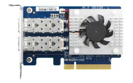 QNAP QXG-25G2SF-CX4 DUAL-PORT SFP28 25GBE NETWORK EXPANSION CARD; LOW-PROFILE FORMFACTOR; PCIE GEN3 X8 QNAP QXG-25G2SF-CX4 DUAL-PORT SFP28 25GBE NETWORK EXPANSION CARD; LOW-PROFILE FORMFACTOR; PCIE GEN3 X8