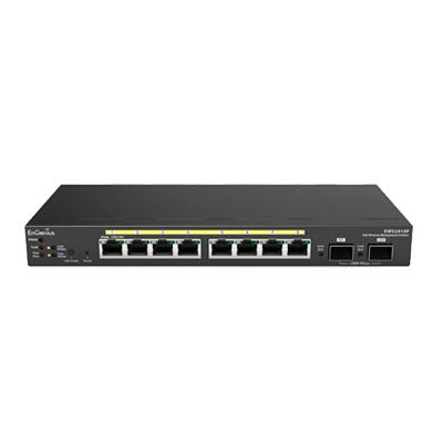 Switch PoE Administrable de 8 puertos Gigabit 802.3 af de 61.6 W y Controlador para 50 Puntos de Acceso Serie Neutron/EnTurbo. Switch PoE Administrable de 8 puertos Gigabit 802.3 af de 61.6 W y Controlador para 50 Puntos de Acceso Serie Neutron/EnTurbo.