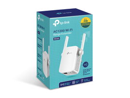 Repetidor / Extensor de Cobertura WiFi AC, 1200 Mbps, doble banda 2.4 GHz y 5 GHz, con 1 puerto 10/100 Mbps, con 2 antenas externas