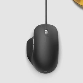 Microsoft Ergonomic Mouse - Ratón - ergonómico - óptico - 5 botones - cableado - USB 2.0 - negro