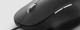 Microsoft Ergonomic Mouse - Ratón - ergonómico - óptico - 5 botones - cableado - USB 2.0 - negro