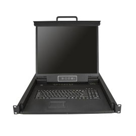StarTech.com Consola para Armario Rack con KVM de 8 Puertos VGA y Pantalla LCD de 19 Pulgadas - 1U
