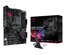 ASUS ROG STRIX B550-F GAMING (WI-FI) - Placa base - ATX - Socket AM4 - AMD B550 Chipset - USB-C Gen2, USB 3.2 Gen 1, USB 3.2 Gen 2 - 2.5 Gigabit LAN, Wi-Fi, Bluetooth - Tarjeta gráfica (CPU necesaria) - HD Audio (8-canales)