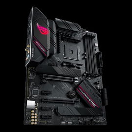 ASUS ROG STRIX B550-F GAMING (WI-FI) - Placa base - ATX - Socket AM4 - AMD B550 Chipset - USB-C Gen2, USB 3.2 Gen 1, USB 3.2 Gen 2 - 2.5 Gigabit LAN, Wi-Fi, Bluetooth - Tarjeta gráfica (CPU necesaria) - HD Audio (8-canales)