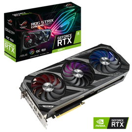ASUS ROG-STRIX-RTX3060TI-O8G-GAMING - OC Edition - tarjeta gráfica - GF RTX 3060 Ti - 8 GB GDDR6 - PCIe 4.0 x16 - 2 x HDMI, 3 x DisplayPort