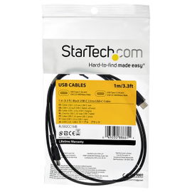 StarTech.com Cable de 1m USB 2.0 a USB-C - Negro