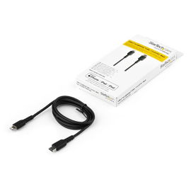 StarTech.com Cable Resistente USB-C a Lightning de 1 m Negro - Cable de Sincronización y Carga USB Tipo C a Lightning con Fibra de Aramida Resistente - Certificado MFi de Apple - para iPad/iPhone 12