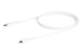 StarTech.com Cable Resistente USB-C a Lightning de 1 m Blanco - Cable de Sincronización y Carga USB Tipo C a Lightning con Fibra de Aramida Resistente - Certificado MFi de Apple - para iPad/iPhone 12 StarTech.com Cable Resistente USB-C a Lightning de 1 m Blanco - Cable de Sincronización y Carga USB Tipo C a Lightning con Fibra de Aramida Resistente - Certificado MFi de Apple - para iPad/iPhone 12