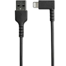 StarTech.com Cable Resistente USB-A a Lightning de 2 m - Negro -Acodado en un Ángulo de 90° a la Derecha - Cable de Carga y Sincronización USB Tipo A a Lightning de Fibra de Aramida Resistente - MFi - iPhone StarTech.com Cable Resistente USB-A a Lightning de 2 m - Negro -Acodado en un Ángulo de 90° a la Derecha - Cable de Carga y Sincronización USB Tipo A a Lightning de Fibra de Aramida Resistente - MFi - iPhone