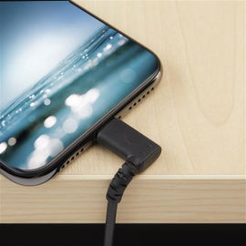 StarTech.com Cable Resistente USB-A a Lightning de 2 m - Negro -Acodado en un Ángulo de 90° a la Derecha - Cable de Carga y Sincronización USB Tipo A a Lightning de Fibra de Aramida Resistente - MFi - iPhone StarTech.com Cable Resistente USB-A a Lightning de 2 m - Negro -Acodado en un Ángulo de 90° a la Derecha - Cable de Carga y Sincronización USB Tipo A a Lightning de Fibra de Aramida Resistente - MFi - iPhone
