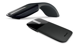 Microsoft Arc Touch Mouse - Ratón - diestro y zurdo - óptico - 2 botones - inalámbrico - 2.4 GHz - receptor inalámbrico USB - negro