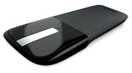 Microsoft Arc Touch Mouse - Ratón - diestro y zurdo - óptico - 2 botones - inalámbrico - 2.4 GHz - receptor inalámbrico USB - negro