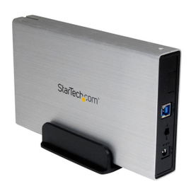 StarTech.com Caja Carcasa de Aluminio USB 3.0 de Disco Duro HDD SATA 3 III de 3,5 Pulgadas Externo UASP - Plateado