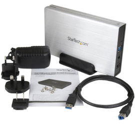 StarTech.com Caja Carcasa de Aluminio USB 3.0 de Disco Duro HDD SATA 3 III de 3,5 Pulgadas Externo UASP - Plateado StarTech.com Caja Carcasa de Aluminio USB 3.0 de Disco Duro HDD SATA 3 III de 3,5 Pulgadas Externo UASP - Plateado
