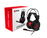 MSI DS502 Auriculares Diadema Negro, Rojo