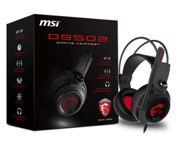 MSI DS502 Auriculares Diadema Negro, Rojo