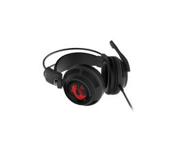 MSI DS502 Auriculares Diadema Negro, Rojo