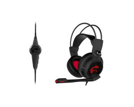MSI DS502 Auriculares Diadema Negro, Rojo
